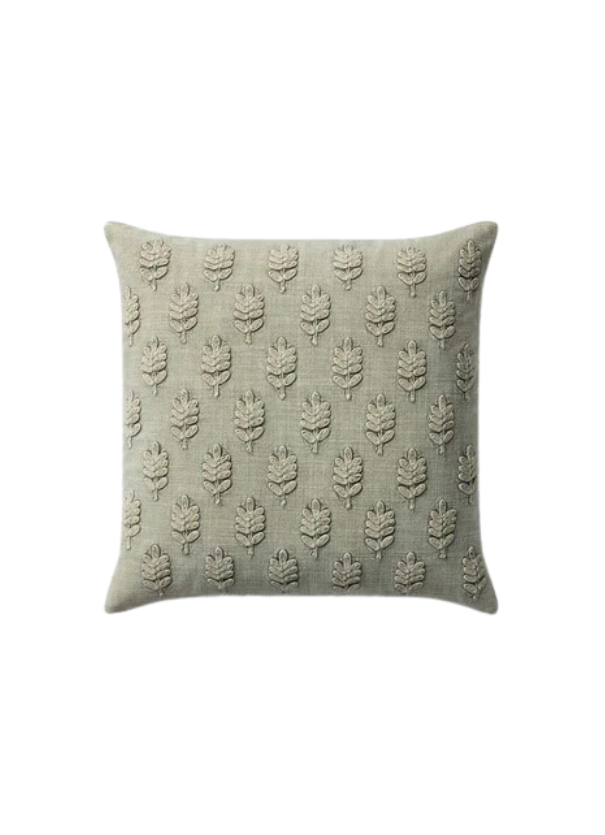 Throw Pillow- Rosaline Sage- Poly